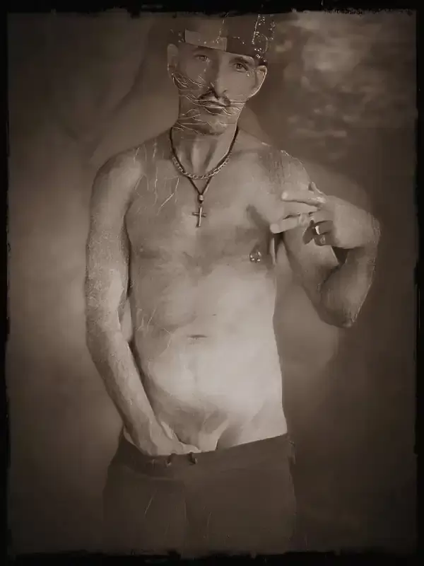 vintage photo of man