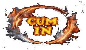 burning circle 'cum in' button