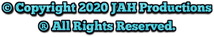 copyright 2020 Jah productions