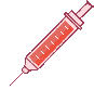 red syringe