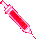 red syringe