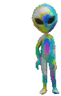 Picture waving alien gif